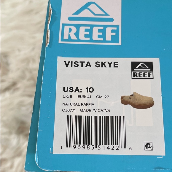 REEF Vista Skye Slip On Clog Shoe Size 10 New - Picture 15 of 16